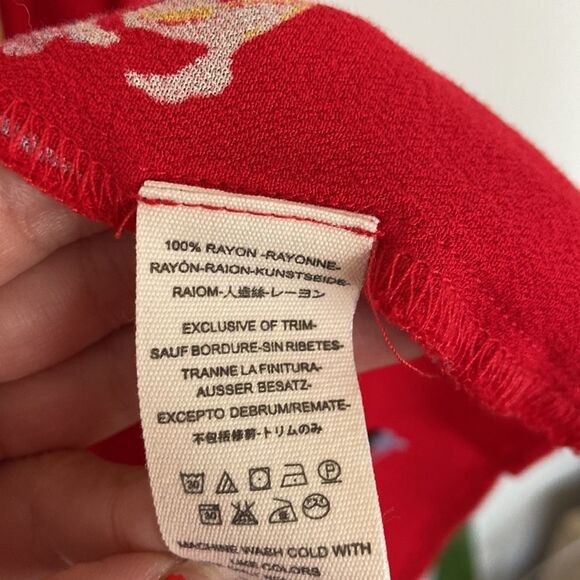 Free People‎ Red Floral Dress - Size S - Picture 6 of 7